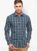 Jogur Check Blue Casual Shirt