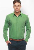 Jogur Green Regular Fit Casual Shirt