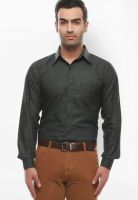 Jogur Green Regular Fit Casual Shirt