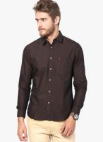 John Players Black Trim Fit Casual Shirt