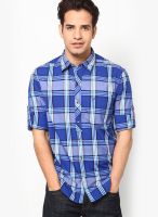 John Players Blue Casual Shirt