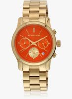 Michael Kors Mk6162 Golden/Orange Analog Watch