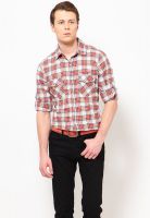 Miller & Schweizer Maroon Casual Shirt