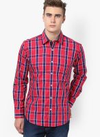 Monteil & Munero Checked Red Casual Shirt