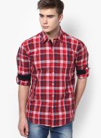 Monteil & Munero Checked Red Casual Shirt