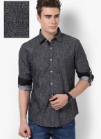 Monteil & Munero Printed Black Casual Shirt