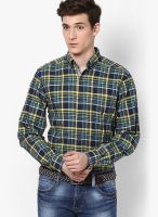 Nautica Blue Checks Casual Shirt