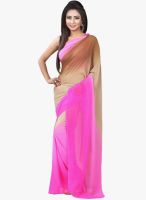 Parisha Pink Solid Saree