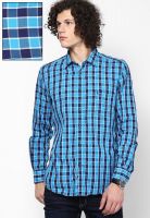 Parx Blue Casual Shirt