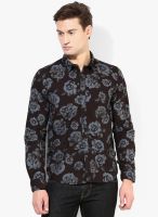 Pepe Jeans Black Slim Fit Casual Shirt