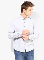Pepe Jeans Grey Solid Regular Fit Casual Shirt
