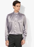 Raymond Grey Regular Fit Casual Shirt