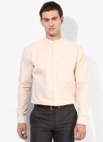 Raymond Peach Regular Fit Casual Shirt