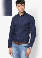 See Designs Printed Blue Casual Shirt