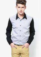 See Designs Solid Grey Casual Shirt
