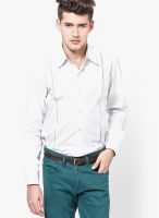 See Designs Solid White Casual Shirt