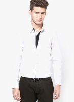 See Designs Solid White Casual Shirt