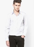 See Designs Solid White Casual Shirt
