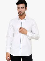 See Designs White Slim Fit Casual Shirt