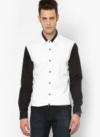 See Designs White Solid Casual Shirt