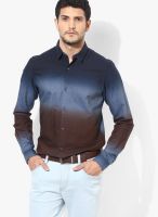 Sisley Navy Blue Casual Shirt