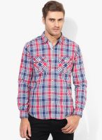 Spykar Blue Regular Fit Casual Shirt