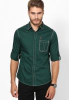 Spykar Green Casual Shirt