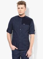 Spykar Light Blue Regular Fit Casual Shirt