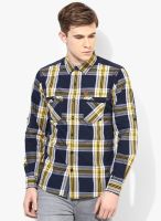 Spykar Yellow Regular Fit Casual Shirt