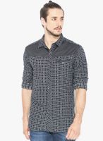 Status Quo Black Checked Casual Shirt