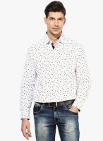 The Vanca White Casual Shirts