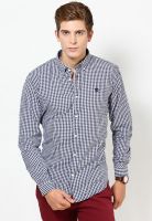 Timberland Navy Blue Slim Fit Casual Shirt