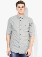 Tommy Hilfiger Grey Regular Fit Casual Shirt