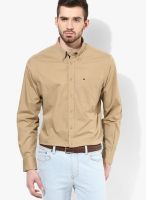 Tommy Hilfiger Khaki Regular Fit Casual Shirt