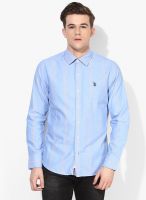 U.S. Polo Assn. Blue Regular Fit Casual Shirt