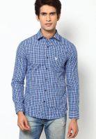 U.S. Polo Assn. Blue Slim Fit Casual Shirt