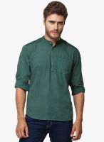 Yepme Green Slim Fit Casual Shirt