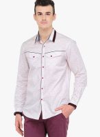 Yepme White Printed Casual Shirt