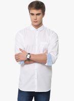 Yepme White Solid Regular Fit Casual Shirt