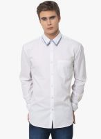 Yepme White Solid Regular Fit Casual Shirt