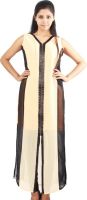 Aggana Casual Solid Women's Kurti(Orange)