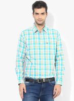 Allen Solly GREEN SLIM FIT CASUAL SHIRT