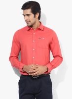 Arrow Sports Red Slim Fit Casual Shirt