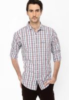 Basics Checks Red Casual Shirt