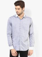 Code by Lifestyle Grey Solid Regular Fit Casual Shirt