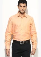 ColorPlus Orange Slim Fit Casual Shirt
