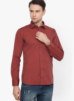 Crimsoune Club Solid Red Casual Shirt