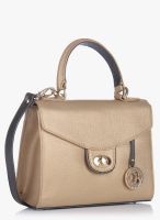 Da Milano Golden Leather Handbag