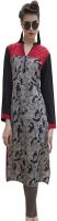 Desigrrrl Casual Printed Women's Kurti(Black)