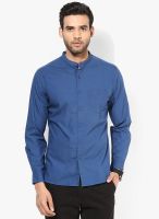 Fame Forever By Lifestyle Blue Regular Fit Casual Shirt